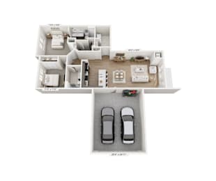 the heights heights heights bungalow floor plan with 2 car garage