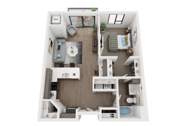 B1 Floor Plan at EagleRidge Plaza Residences, Fargo, North Dakota