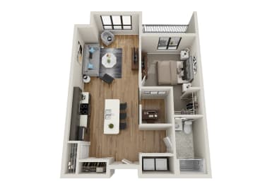 B2 Type A Floor Plan at EagleRidge Plaza Residences, Fargo, ND