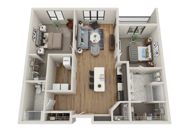 C1 Type A Floor Plan at EagleRidge Plaza Residences, Fargo, North Dakota