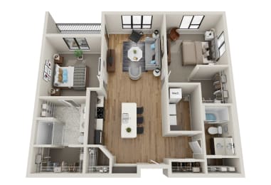 C2 New Floor Plan at EagleRidge Plaza Residences, Fargo, ND, 58104