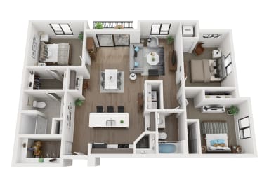 G Floor Plan at EagleRidge Plaza Residences, Fargo, ND