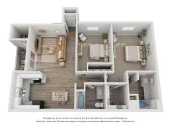 Desert Bay 2 Bed 2 Bath at Desert Bay Apartments, Laughlin, Nevada