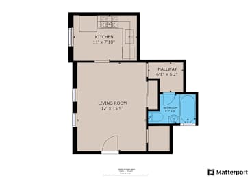 Studio 1 bath A at Kenmore Park Apartments, Los Angeles
