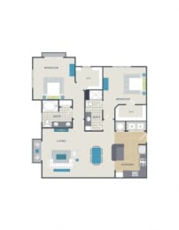 2 Bedroom Floor Plan