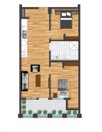 Hub, 2 Bedroom, La Crosse, Three Sixty