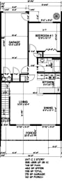 3 Bedroom Townhome Floorplan