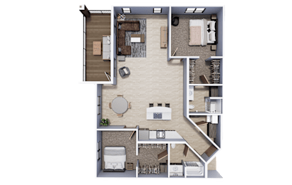XL Corner 2 Bedroom | 2 Bath