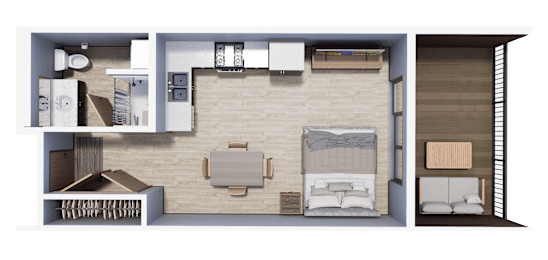Studio Apartment | Archway Residences