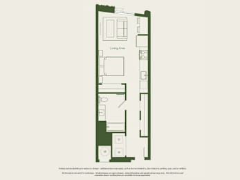 A floor plan of a house with labeled rooms.
