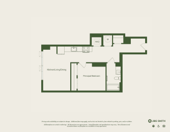 AJ10A Floor Plan at The Grace and Reva, Arlington, 22202