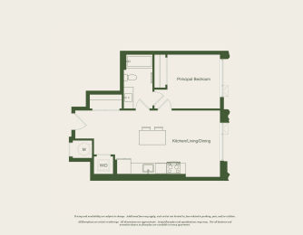 AJ11 Floor Plan at The Grace and Reva, Arlington