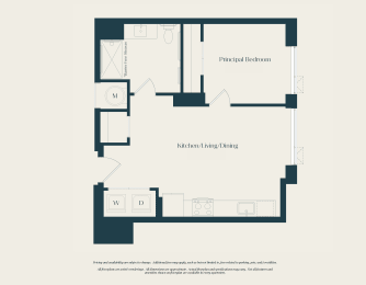 A01 Floor Plan at The Grace and Reva, Virginia, 22202