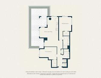 A floor plan of a house with labeled rooms.