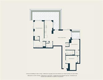 A floor plan of a house with labeled rooms.