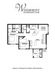 the floor plan of the waterfront apartments