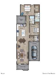 Colorized Floor Plan at Ovation at Town Madison, Madison, Alabama