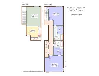 2301 Goss St #201 Floor Plan