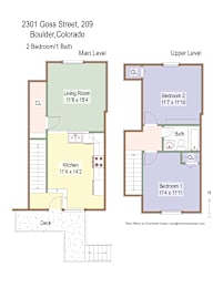 2301 Goss St #209 Floor Plan