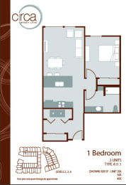 Floor Plan  floor plan of the first level of the apartment