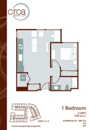 Floor Plan  1x1 A12.1