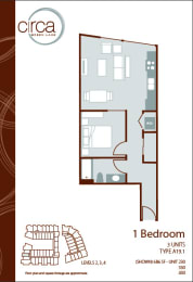 Floor Plan  1x1 A19.1