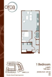 Floor Plan  1x1 A30.1