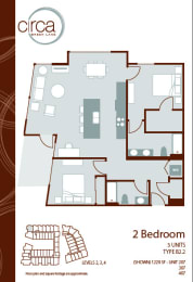 Floor Plan  2x2 B2.2