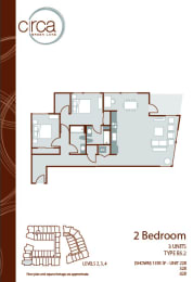 Floor Plan  2x2 B5.2