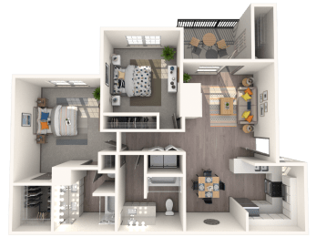 a floor plan of a 2 bedroom apartment