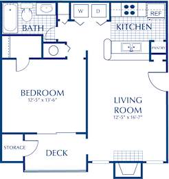 A blueprint of a house layout with labeled rooms such as a kitchen, living room, and bathroom.