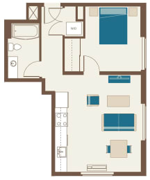 Floorplan-One Bedroom C5-3