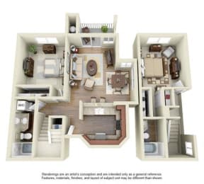 2 BED 2 BATH - B3R floorplan