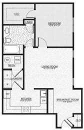 THE SPARROW, 1 br, 1 ba, 753 sq. ft.