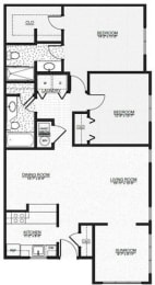 THE CRANE, 2 br, 2 ba, 1191 sq. ft.