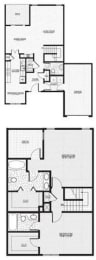 THE FALCON WITH GARAGE, 2 br, 2.5 ba, 1590 sq. ft.