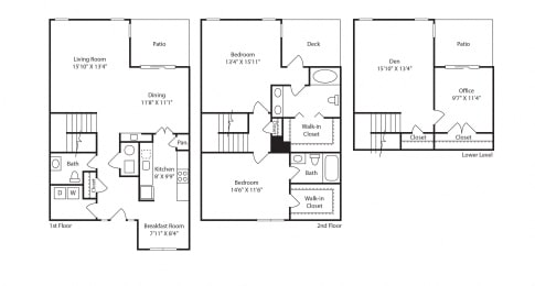 THE EAGLE, 3 br, 2.5 ba, 1850 sq. ft.