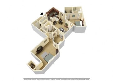 Hampton, 2 br, 2 ba