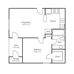  Floor Plan Seville (Renovated)