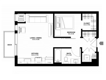 S3I, 1 br / 1 ba