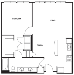 A10 1 Bed | 1 Bath