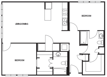 B05 2 Bed | 2 Bath