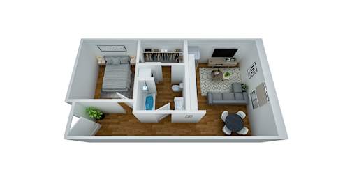Pine 1 Bed