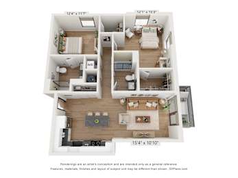 The Clover 2 Bedroom Cicely