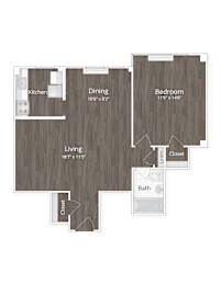 One Bedroom at 1500 Arlington in Rosslyn