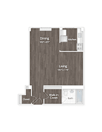 Studio apartment at 1500 Arlington in Rosslyn