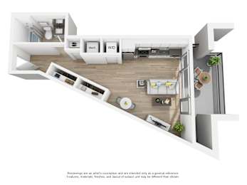 bedroom floor plan an in 3d