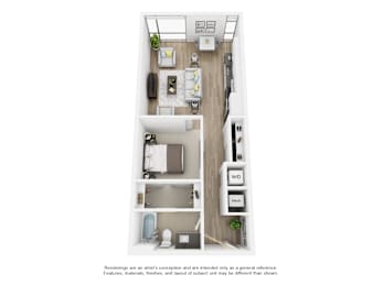 One bedroom apartment at The Shay in Washington, DC