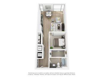 One bedroom apartment with balcony at The Shay in Washington, DC