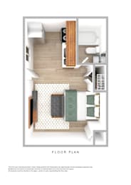 Studio Floor Plan at Brookwood, Archdale, NC, 27263